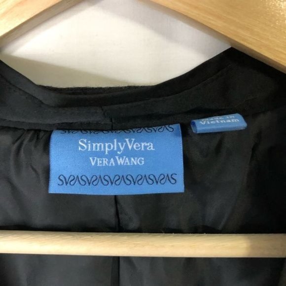 VERA WANG Wool Blend Blazer Jacket Size Large - Picture 5 of 8